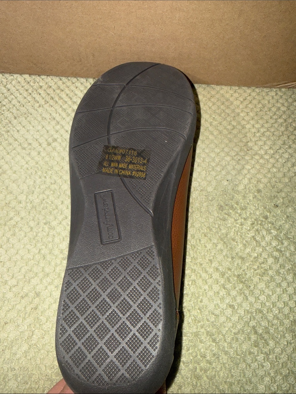 comfortview Women's Brown Slip-On Ballet Flats - Picture 5 of 5